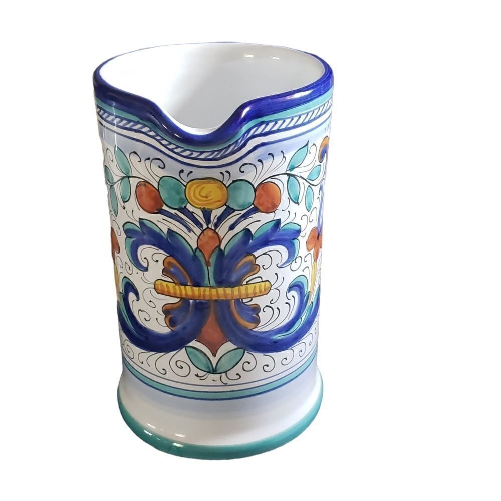 Handpainted Made in Italy Ceramic Bowl & Pitcher Set - Picture 3 of 16